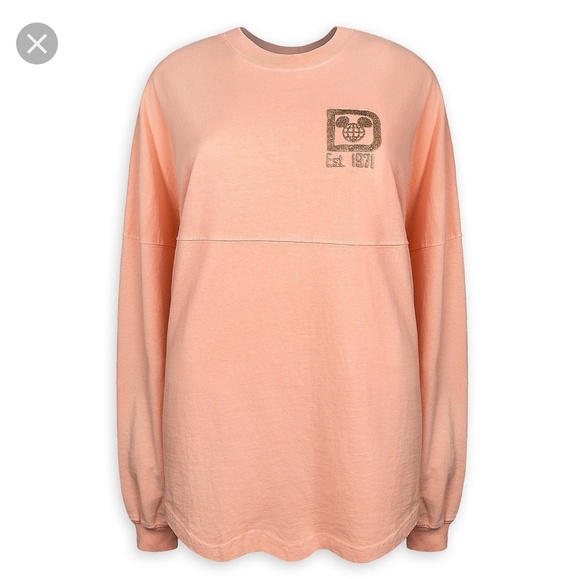 Disney Tops - Rare WDW Discontinued Rose Gold Spirit Jersey